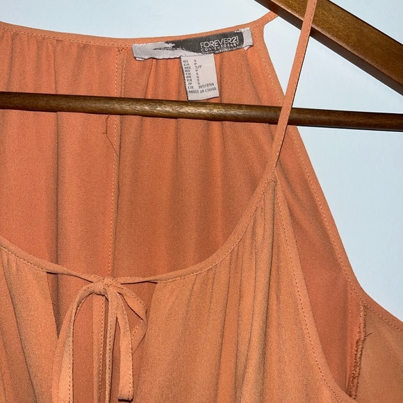 Forever 21 Orange Long Sleeve Dress - Picture 2 of 6